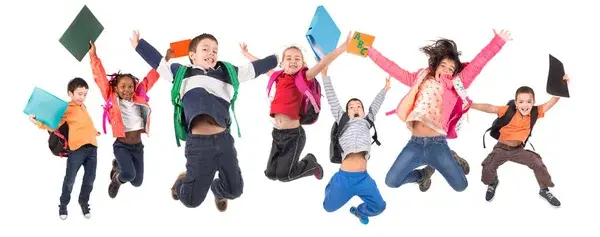 Depositphotos 337682270 stock photo group school children jumpng isolated